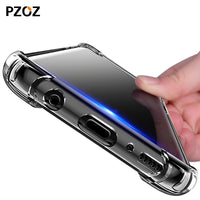 Pzoz for samsung galaxy s9 s8 plus case cover silicone luxury shockproof Clear accessories armor s 8 9 phone Ultra Thin s9plus