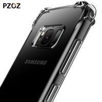 Pzoz for samsung galaxy s9 s8 plus case cover silicone luxury shockproof Clear accessories armor s 8 9 phone Ultra Thin s9plus