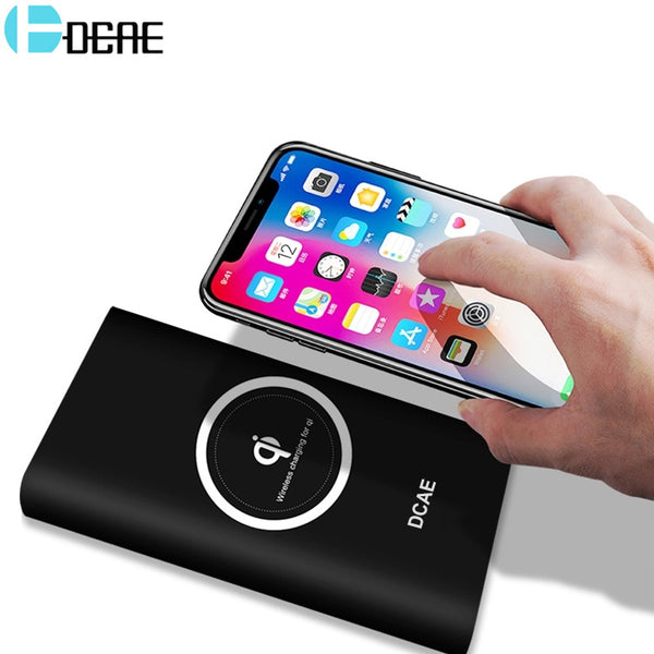 Qi Wireless Charger 10000mAh Power Bank For iPhone X 8 Plus Samsung Note 8 S9 S8 Plus S7 Portable Powerbank Mobile Phone Charger