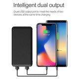 ROCK Slim 10000 mAh Power Bank,Portable Ultra-thin Polymer Powerbank battery power-bank 10000mah With LED Light for Mobile Phone