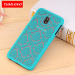 Retro Flowers Hard Plastic Cover Case for Samsung Galaxy J3 J5 J7 2017 Pro A3 A7 A5 J1 2016 Grand Prime S8 Plus S7 S6 Edge S5 S4 1