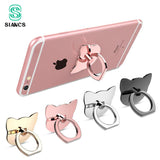 SIANCS 360 Degree Cat Ear Finger Ring Mobile Phone Holder Smartphone Stand Mount Support for IPhone IPad Xiaomi Smart Phone