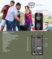ATALAX HALO Super Bass Wireless Party Speaker | 5,500 Watts | ENVIOS SOLO A PUERTO RICO