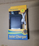 Solar Power Bank 10000mah Dual USB Li-Polymer Solar Battery Charger Travel Powerbank With a compass retail package