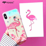 Tronsnic Retro Blu Ray Phone Case For iphone X Pink Flamingo Soft Rose Flower Case for iPhone 6 6S 7 8 Plus Luxury Diamond Cover