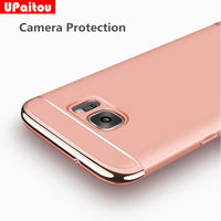 UPaitou For Samsung Galaxy J3 Emerge J5 J7 V Perx A5 A7 2016 A3 A5 J7 2017 J2 Amp Prime 2 C9Pro G570 J327 Cover 3 in 1 PC Case