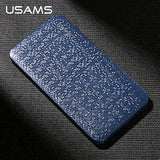 USAMS 10000mAh power bank External battery dual USB output powe bank Universal powerbank 15mm ultra-thin External power