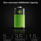 USAMS Power Bank 15mm Ultra Slim 10000mAh Powerbank Mobile Phone 2.1A Output 10000mah External Battery