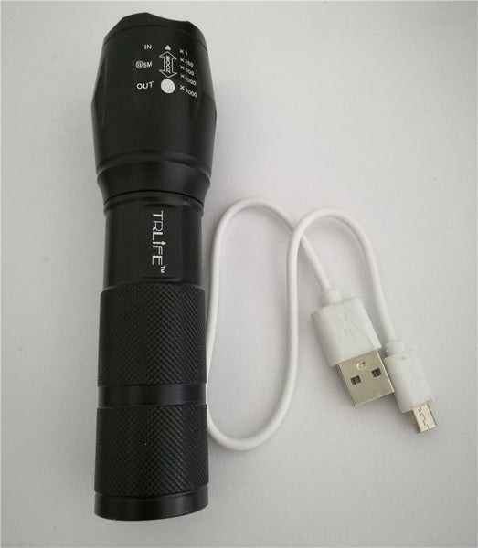 cree xml-t6 800lm led flashlight with rechargeable batteries 2-pack USB Flashlight 8000 Lumens Lanterna X900 LED CREE XML-L2/T6 Tactical T – Buydo.Us