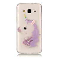 Unicorn Glitter Liquid Case sFor Coque Samsung Galaxy J3 2017 J330 J3 Emerge Prime Cover Dynamic Phone Cases for Samsung J3 2016