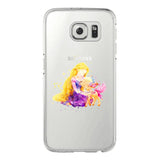 Watercolor Elsa Mermaid and her prince Mickey Mouse Soft TPU Phone Cases Cover For Samsung Galaxy S5 S6 S7 edge S8 S9 Plus