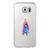 Watercolor Elsa Mermaid and her prince Mickey Mouse Soft TPU Phone Cases Cover For Samsung Galaxy S5 S6 S7 edge S8 S9 Plus