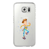 Watercolor Elsa Mermaid and her prince Mickey Mouse Soft TPU Phone Cases Cover For Samsung Galaxy S5 S6 S7 edge S8 S9 Plus