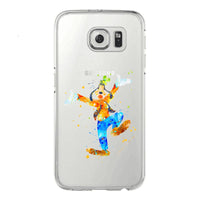 Watercolor Elsa Mermaid and her prince Mickey Mouse Soft TPU Phone Cases Cover For Samsung Galaxy S5 S6 S7 edge S8 S9 Plus