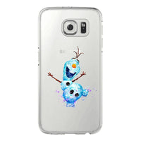 Watercolor Elsa Mermaid and her prince Mickey Mouse Soft TPU Phone Cases Cover For Samsung Galaxy S5 S6 S7 edge S8 S9 Plus