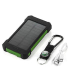 Waterproof Solar Power Bank Real 20000 mAh Dual USB External Polymer Battery Charger Outdoor Light Lamp Powerbank Ferisi