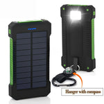 Waterproof solar alternative battery phone actual 20,000 mAh dual USB external polymer battery battery outdoor bulb power bank