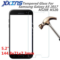 XXINS Tempered Glass For Samsung Galaxy A5 2017 J7 J5 J3 2016 2015 HALO Emerge phone Screen protective cover A520 J520 J710 J510