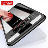 ZNP Fashion Full Cover Cases For Samsung Galaxy S8 Plus S8 Case Transparent Silicone Phone Cases For Samsung S7 S7 Edge S8 Case