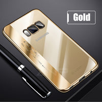 ZNP Luxury Plating Soft TPU Phone Case For Samsung Galaxy S8 Plus Note 8 Full Cover Case For Samsung S8 Note 8 Protector Shell