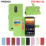 ZTE Max XL N9560 Case Wallet Flip Cover PU Leather Case for ZTE Max XL Cover Phone Case Funda Coque Capa with Stand Card Slot
