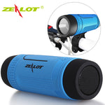 Zealot S1 Portable Bluetooth Speaker fm Radio Waterproof Outdoor bicycle Wireless Speakers led flashlight+Power Bank+Bike Mount
