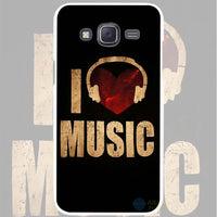 Hard White Plastic Case | DJ, Music and other Designs | for Samsung Galaxy J1, J2, J3, J5, J7, and more