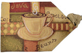 DaDa Bedding Smell of Coffee Cup Latte Java Brown Tapestry Table Runner Cloth (9912)