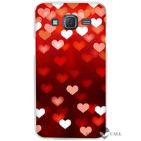 glitter red decoration Clear Case Cover Coque Shell for Samsung Galaxy J1 J2 J3 J5 J7 2016 2017 Emerge