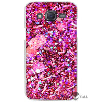 glitter red decoration Clear Case Cover Coque Shell for Samsung Galaxy J1 J2 J3 J5 J7 2016 2017 Emerge