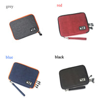 luluhut waterproof Ipad organizer USB data cable earphone wire pen power bank travel storage bag kit case digital gadget devices