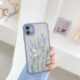 Soft TPU Frame + Matte PC Back 3D Flower Case for iPhone 12 Mini, 11 Pro Max, X, XR, XS Max, 7, 8, and more