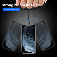 Magnetic LED USB Fast Charging Data type C, Micro for iPhone, Xiaomi, Samsung, and others