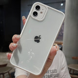 Clear Soft TPU + PC Shockproof Cover with a Colorful Bumper for iPhone 12 Mini, 11 Pro Max, XR, X, XS Max, 8, and more