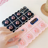 Soft Silicone TPU 3D Cat Paw Pop it Phone Case For Samsung Galaxy A31 A51 A71 A32 A52 A72 A01 A12 and more