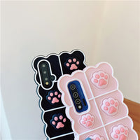 Soft Silicone TPU 3D Cat Paw Pop it Phone Case For Samsung Galaxy A31 A51 A71 A32 A52 A72 A01 A12 and more