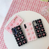 Soft Silicone TPU 3D Cat Paw Pop it Phone Case For Samsung Galaxy A31 A51 A71 A32 A52 A72 A01 A12 and more