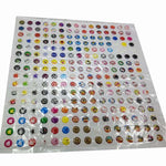 330pcs Cartoon Rubber Home Button Stickers for iPhone 4 4s 5G ipad 2 3
