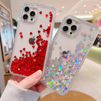 Cover Shockproof Hard Glitter for iPhone 11 , 12 , 13 ( 3 models) XR, XS