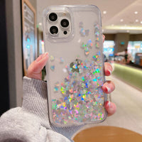 Cover Shockproof Hard Glitter for iPhone 11 , 12 , 13 ( 3 models) XR, XS