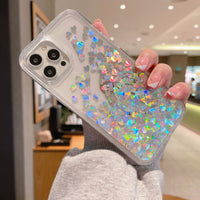 Cover Shockproof Hard Glitter for iPhone 11 , 12 , 13 ( 3 models) XR, XS