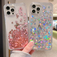 Cover Shockproof Hard Glitter for iPhone 11 , 12 , 13 ( 3 models) XR, XS