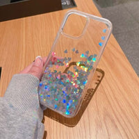 Cover Shockproof Hard Glitter for iPhone 11 , 12 , 13 ( 3 models) XR, XS