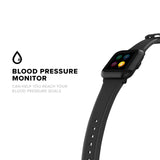 ZIZO ZFLEX FITNESS SMARTWATCH - FITNESS TRACKER WITH HEART RATE MONITOR AND BLOOD PRESSURE TEST (BLACK)